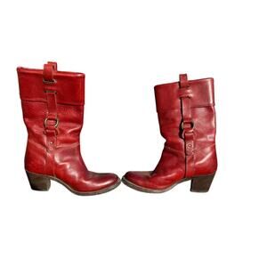 Vintage frye boots red